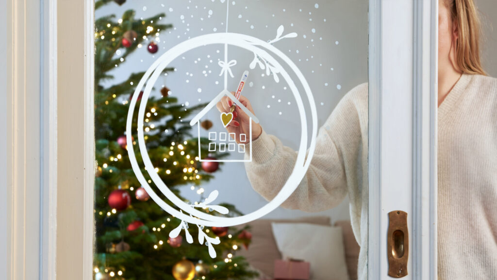 Xmas-Glastür - Schritt 2