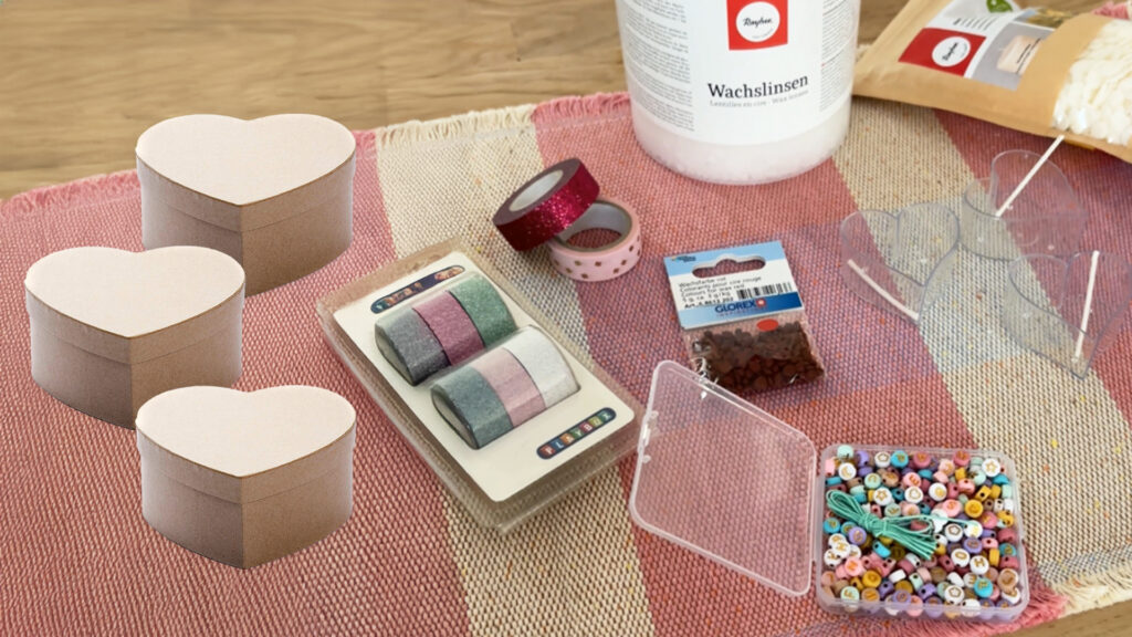 Herz-Teelicht - Material