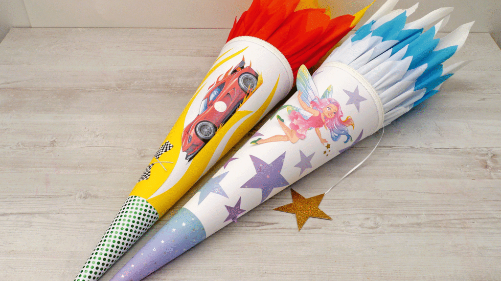 Schültüte Elfe Rennauto
