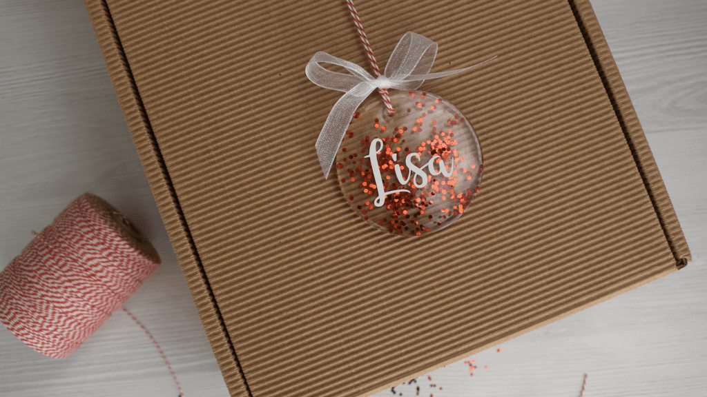 Weihnachtliche Gießharzanhänger - Schritt 8