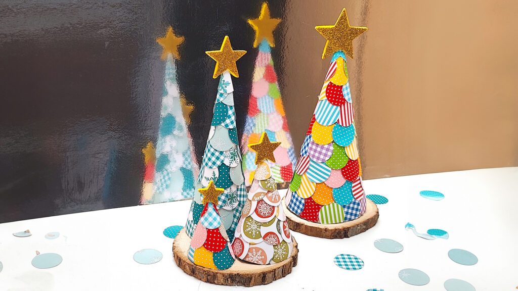 Konfetti-Weihnachtsbaum