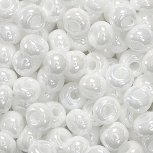 KNORR PRANDELL Rocailleperlen 5 mm 35 g weiß glänzend