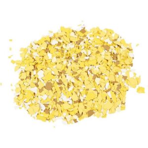 Terrazzo-Flocken in Streudose 90g gelb